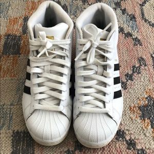 Adidas Shell Toe High Tops (PRO MODEL SHOES)